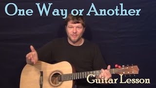 One Way Or Another One DirectionBlondie Easy Guitar Lesson How to Play Tutorial [upl. by Nnairak]