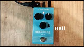 TC Electronics  SKYSURFER  Reverb  Spring  Plate  Hall  Reverb Test [upl. by Martinez]