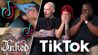 Losing Our Minds To TikTok’s Craziest Tattoo Videos  Tattoo Artists React [upl. by Ykcin]