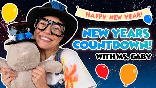 New Year’s Eve Countdown Song with Ms Gaby  Songs for Kids  Interactive Kids Dance Videos 🎊 [upl. by Durrell982]