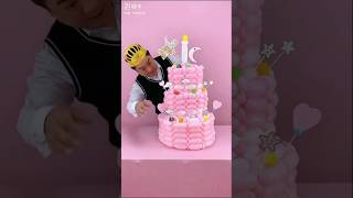 बर्थडे केक 😱😂birthday cake recipe mini funny comedy shorts [upl. by Bradan]