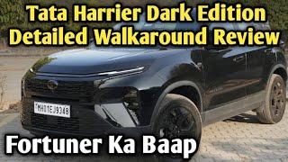 Tata Harrier Dark Edition 2024 Detailed Review Unlimited Features [upl. by Lekym]