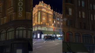 Harrods Knightsbridge London london knightsbridge londonlights [upl. by Xirdnek]