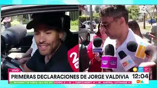 Valdivia habló a la salida de su departamento y es visitado por Daniela Aránguiz  Tu Día  Canal 13 [upl. by Krasnoff]