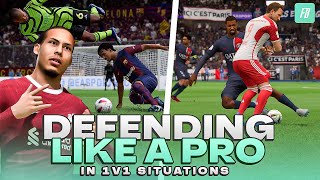 Defending 1v1 Situations  How to Defend Like a Pro Player in FC 24 [upl. by Donoghue863]