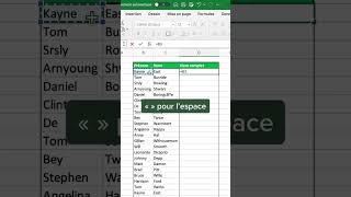 Comment associer des cellules sur Excel apprendreexcel astuceexcel excelfrancais [upl. by Anahsit]