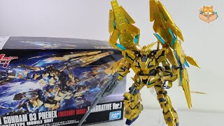 HG 1144 RX0 Unicorn Gundam 03 Phenex Destroy Mode Narrative Ver BUILD [upl. by Bilicki]