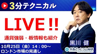 見通しズバリ！3分テクニカル分析「ライブ‼」 ロンドン市場の見通し 2024年10月25日 [upl. by Vergil]