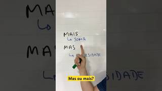 Mas ou mais Nunca erre mais gramática português [upl. by Sakul259]