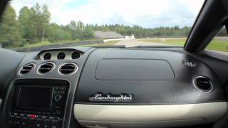 Lamborghini Gallardo Nera Onboard Lap of Anderstorp [upl. by Euqinwahs]