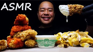 WINGSTOP BONELESS WINGS amp VOODOO FRIES SATISFYING EATING ASMRcravings [upl. by Dnalerb731]