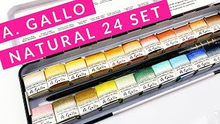 A Gallo Naturale Set Italian Handmade Watercolor Paint Full Review [upl. by Idnem591]