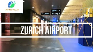 Zurich Airport How i get from the arrival A Gates to B E and D Gates Transit Hotel [upl. by Dotson603]