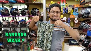 BANDANA MASK AND HEAD WEAR     HELMET CAP HELMET TRACT REVIEW IN HINDI [upl. by Evelin]