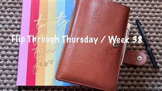 Flip Through Thursday  Week 38  September 2024  Pink Planner Girl [upl. by Lucey]