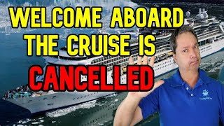 CRUISE NEWS  PASSENGERS BOARD SHIP ONLY TO BE TOLD THE CRUISE IS CANCELLED [upl. by Zenitram]