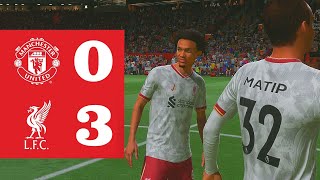 Jota Reacts To Liverpool Defeat  Man Utd 03 Liverpool  FIFA 22 [upl. by Acinorrev]