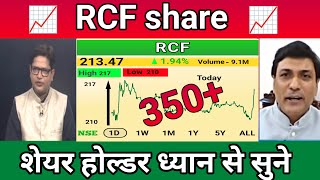 RCF Share Latest News  RCF Share News Today  RCF Share Price Today  RCF Share Target  7stock [upl. by Iram]