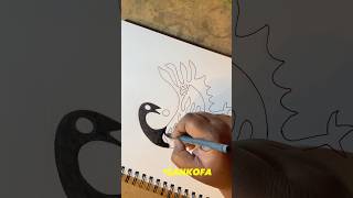 New Sankofa Sticker Design SAKURA Brush Pen Inks Part One [upl. by Raval]