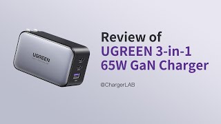 Review of UGREEN Nexode 3in1 65W GaN Charger [upl. by Hsara]