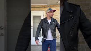 Schott Perfecto Weekend Vibes mensfashion leather leatherjacket menstyle [upl. by Yelehsa]