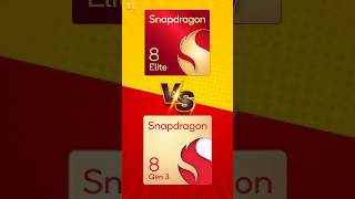 Snapdragon 8 Elite ⚡ VS Snapdragon 8 Gen 3 🔥smartphone [upl. by Naihr]