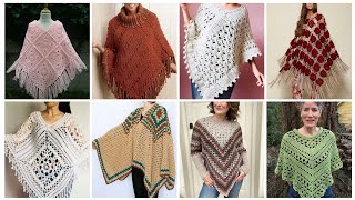 Crochet hand made shurug  Womens ponchoo design ideas [upl. by Truk]