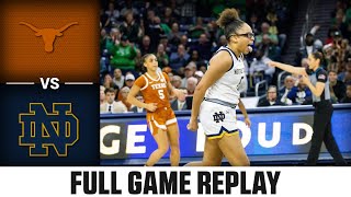 Texas vs Notre Dame Full Game Replay  202425 ACC Womens Basketball [upl. by Dupuis]