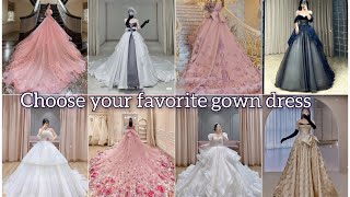 choose your favorite gown dress👗👗trending viralvideo [upl. by Aisek]