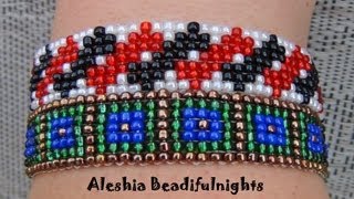 Loom Beaded Bracelet Tutorial [upl. by Ahker94]