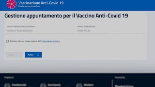 Prenotazione del vaccino antiCovid come funziona la piattaforma di Poste [upl. by Simonetta921]