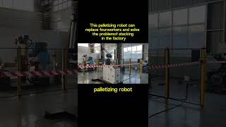 This palletizing robot can replace four workers robotization mobilerobots industrialrobots [upl. by Casandra]