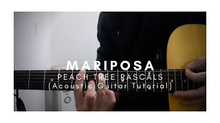 DETAILED Guitar Tutorial W Demos on How to Play MARIPOSA by PEACH TREE RASCALS [upl. by Carolynne]