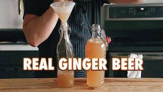 3 Ingredient Homemade Fermented Ginger Beer [upl. by Yengac877]