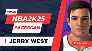 NBA 2k25 JERRY WEST BEST FACE CREATION [upl. by Elledoj]