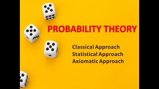 Probability Definition  Classical  Statistical  Axiomatic Approach [upl. by Otxis]