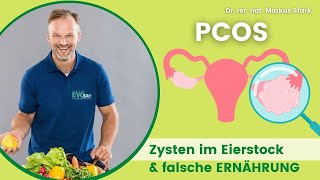 PCOS Zysten im Eierstock amp falsche ERNÄHRUNG  Dr rer nat Markus Stark [upl. by Lasorella]