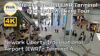 【4K60】 Newark Liberty International Airport EWR  Terminal A [upl. by Lledner]