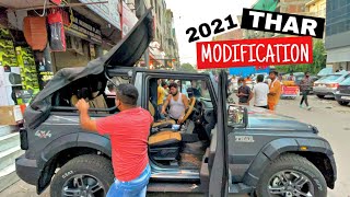 2021 MAHINDRA THAR SOFT ROOF MODIFICATION  MODIFIED THAR  ये मस्त बना दी  PRICE FEATURES SPECS [upl. by Ltihcox588]