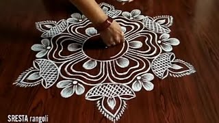 Friday Special Rangoli only 3 Dots [upl. by Yelraf]