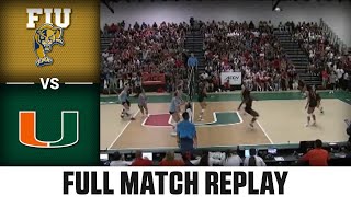 FIU vs Miami Full Match Replay  2024 ACC Volleyball [upl. by Ahsinut]