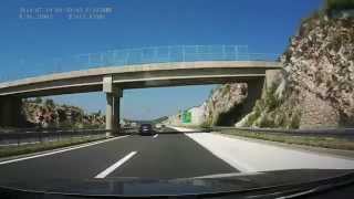 DVR 8  Chorwacja  Autostrada A1 Tunel quotSveti Rokquot  zjazd quotZadar 1quot [upl. by Yrrehs390]