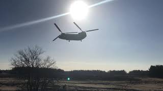 Chinook low flying practising [upl. by Ominorej495]