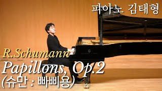 RSchumann  Papillons Op2슈만  빠삐용  피아노 김태형 [upl. by Hasin172]