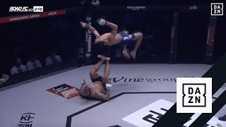 Michel Pereira Does Moonsault On Opponent During Road FC Fight [upl. by Cecily]