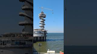 BUNGY JUMP HOLLAND SCHEVENINGEN 60 METERS HIGHExciting And Scary  Den Haag June 2024 [upl. by Nageem]