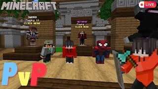 Minecraft PvP LIVE With Friends amp Also Release Of NewNishu Network Server [upl. by Roda381]