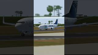 Egyptair Boeing 737 Lading At Lagos [upl. by Anayek876]