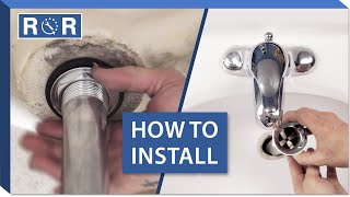 How to Install a Bathroom Sink Drain  Repair and Replace [upl. by Alfonzo]