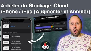 Acheter du Stockage iCloud iPhone  iPad Augmenter et Annuler [upl. by Maida]